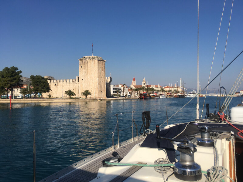 Trogir, l'entrée du port, 20 mars 2020 (2)