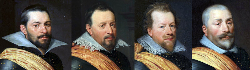 Portraits d'officiers hollandais circa 1611-1612