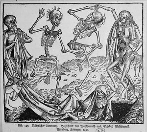 danse macabre estampe 1493 Bibl des Arts Décoratifs