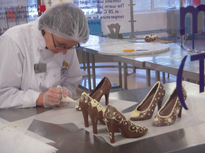 Les chaussures en Chocolat de Cadbury Wolrd