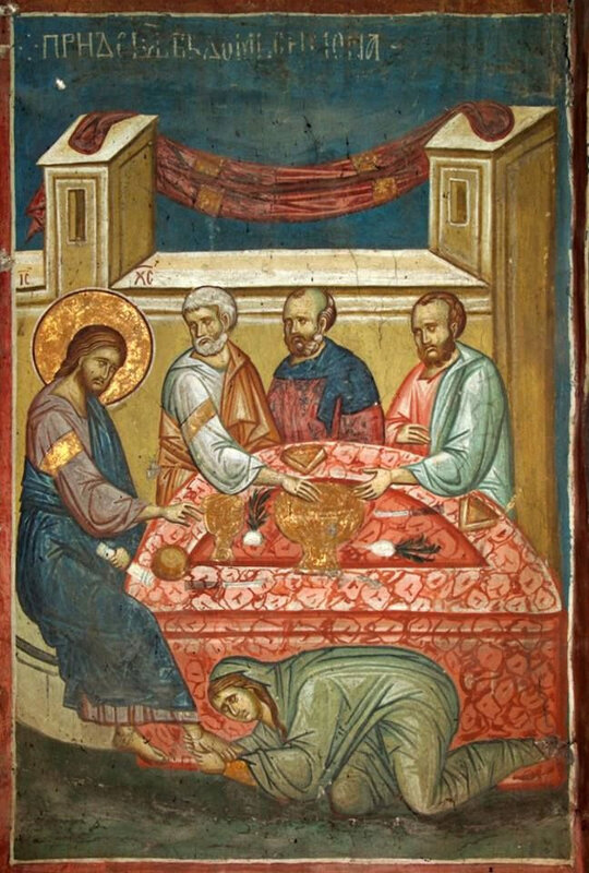 Marie aux pieds de Jésus chez Simon le pharisien