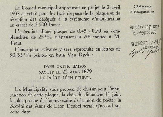 1933 05 27 Délibération n°9 Registre p 264R