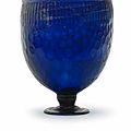 A Roman cobalt blue glass <b>chalice</b>, circa 4th Century A.D.