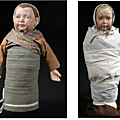 La vêture des enfants trouvés dans le tour : béguins, langes, brassières, robes, guenilles. [1]