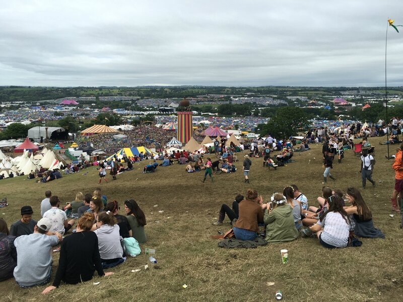 Glastonbury festival 2016 The Park Ribbon Tower