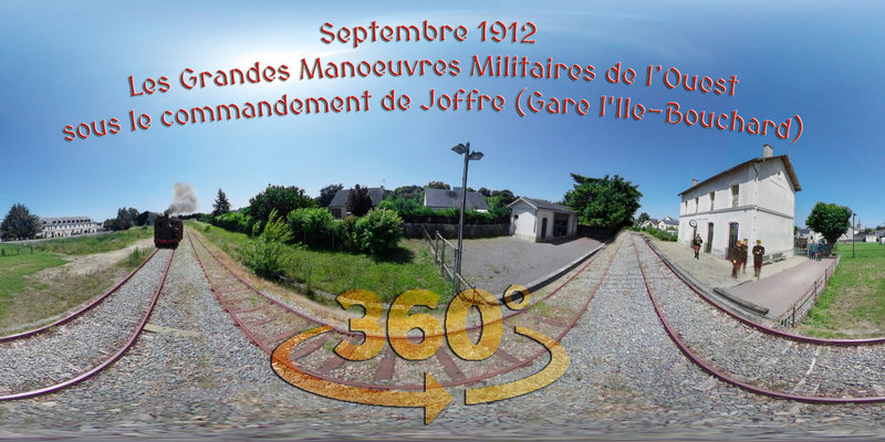 Septembre 1912 - Les Grandes Manoeuvres Militaires de l’Ouest sous le commandement de Joffre (Gare l'Ile-Bouchard)