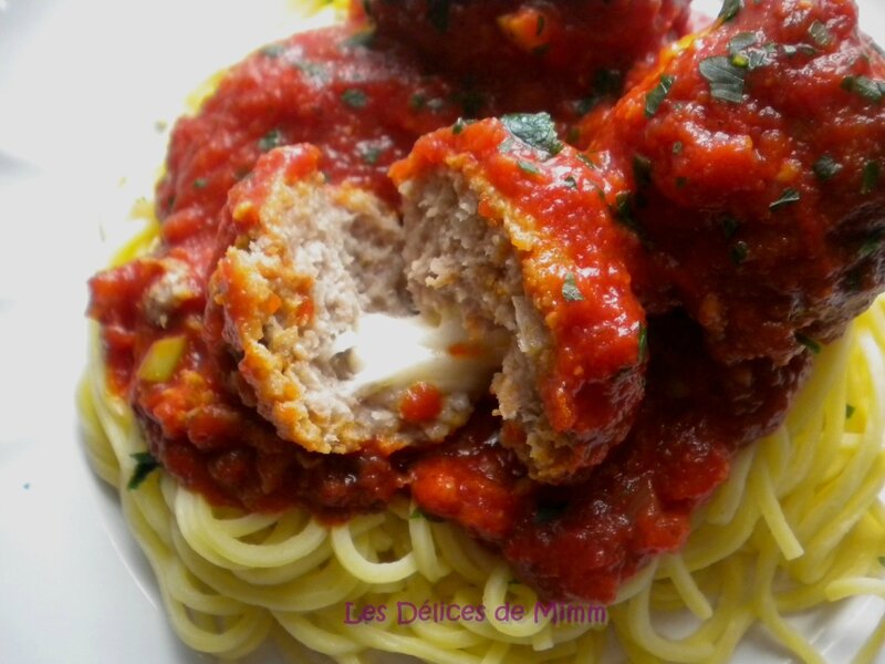Boulettes de viande farcies au fromage « Filante » 5