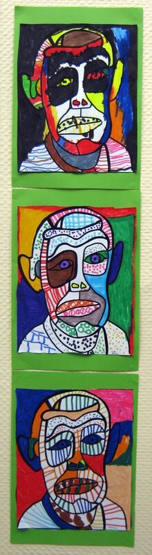 191_Personnages Animaux Monstres_A partir de Autoportait II de Dubuffet (23)