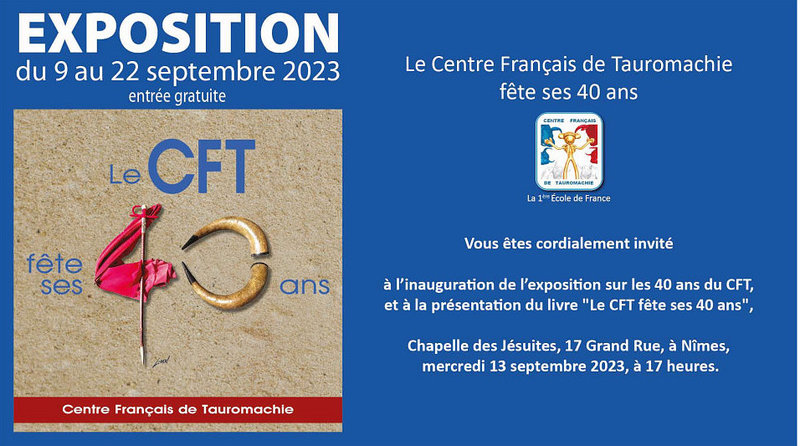Invitation CFT 40 ans Inauguration