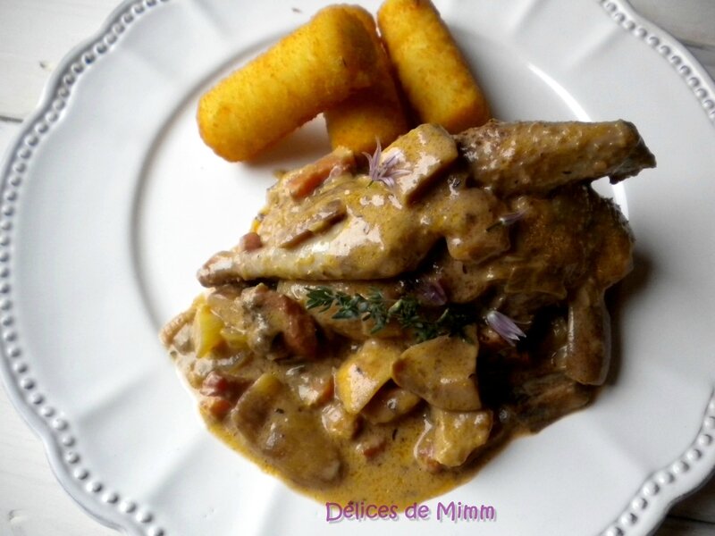 Pigeonneaux aux cèpes et au Riesling 2