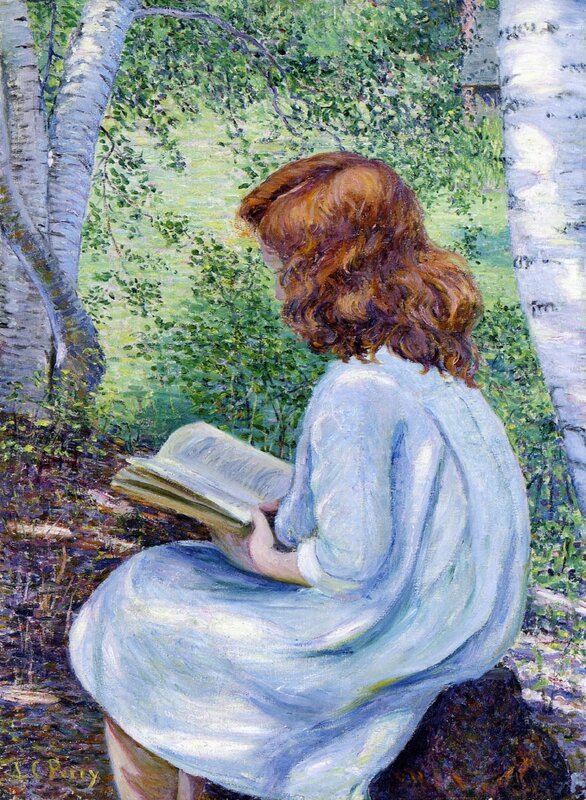Lilla_Cabot_Perry_xx_Child_with_Red_Hair_Reading_xx_Private_Collection