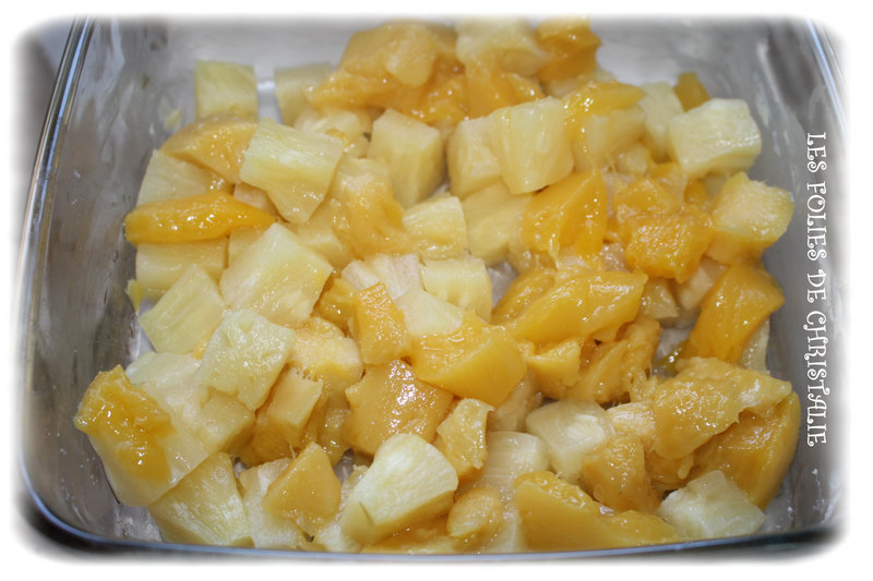 Crumble mangue ananas 1