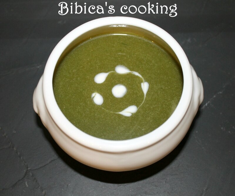 Potage aux fanes de carottes haut