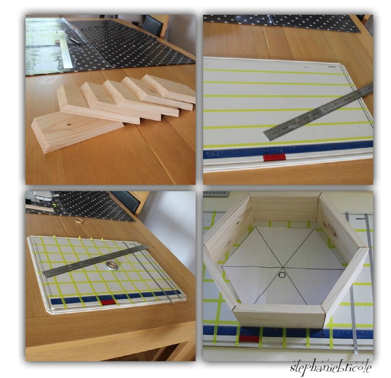 diy etageres hexagonales