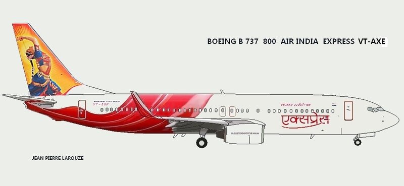b 737 800 air india VT AXE