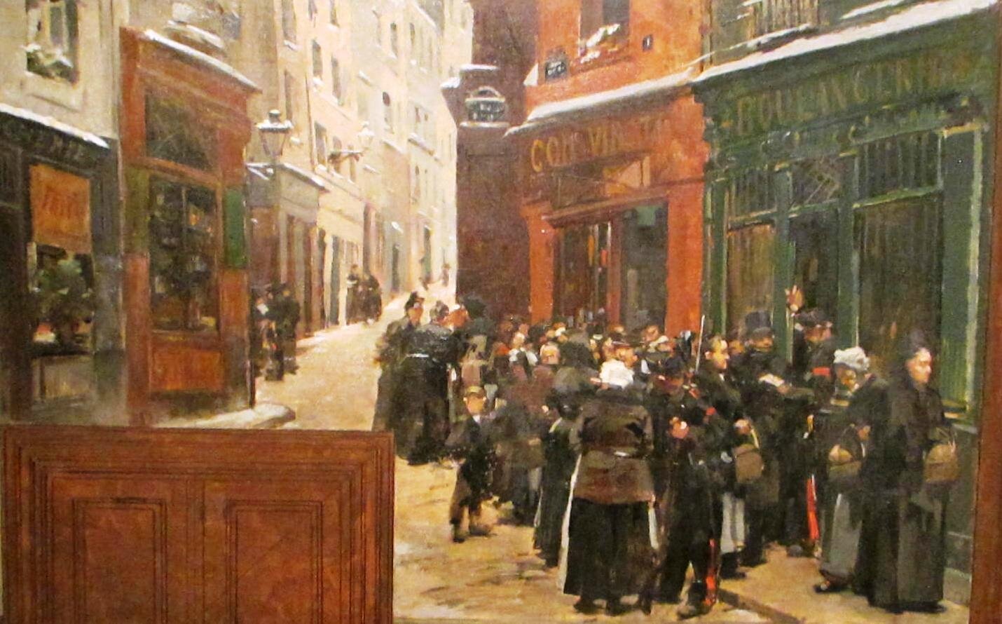 Dupray et Gilbert, le rationnement de la population (1889)
