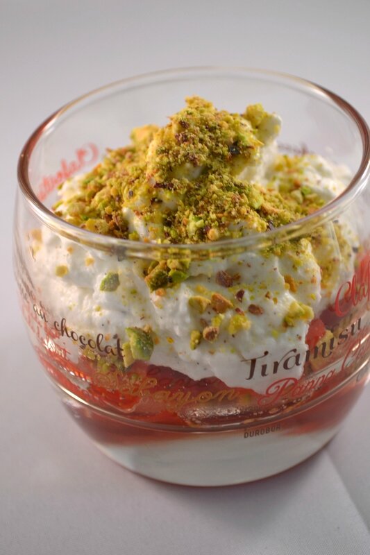 Vanilla Mousse with Berries and Pistachios (1)