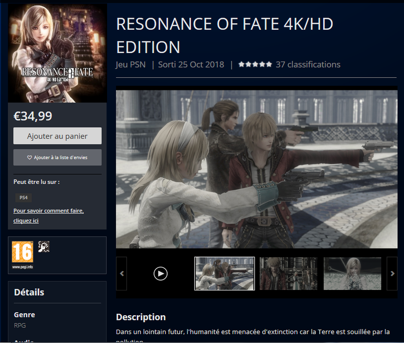 Resonance HD PS4