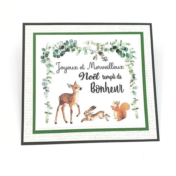 carte noel animaux