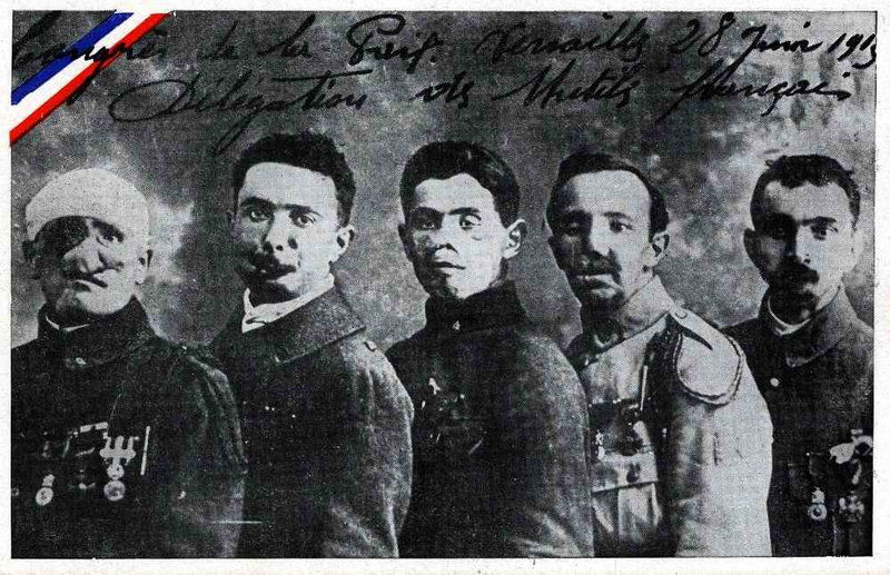 Gueules cassées carte postale1