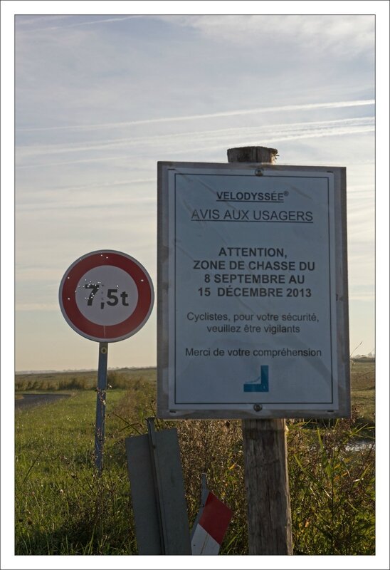 MS Brouage panneau cyclistes chasse 2014