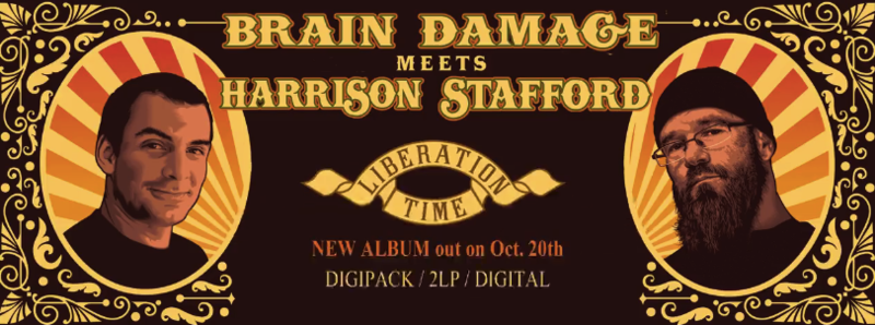 Brain Damage meets Harrison Stafford album CD Liberation Time octobre 2017