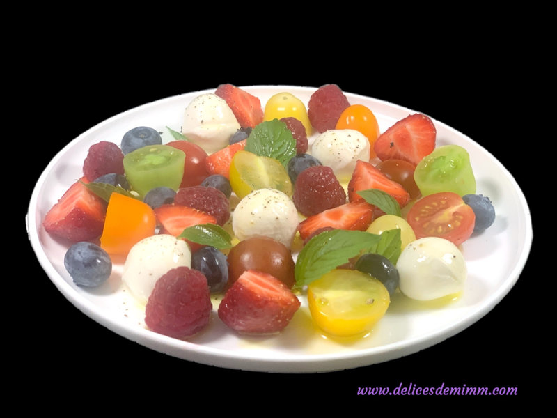 Salade mozza aux fruits d’été 3