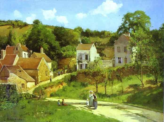 je sais que c'est de l'impressionnisme de camille pissaro mais je la trouve très de style naif