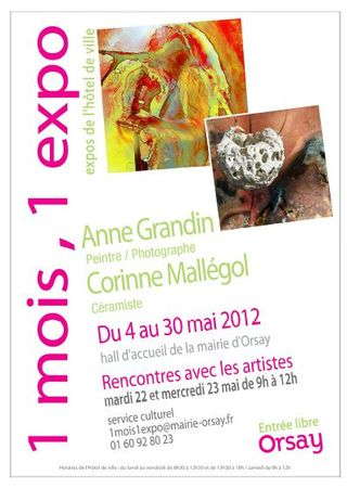 1 MOIS, 1 EXPO - orsay - Anne Grandin - Corinne Mallégol