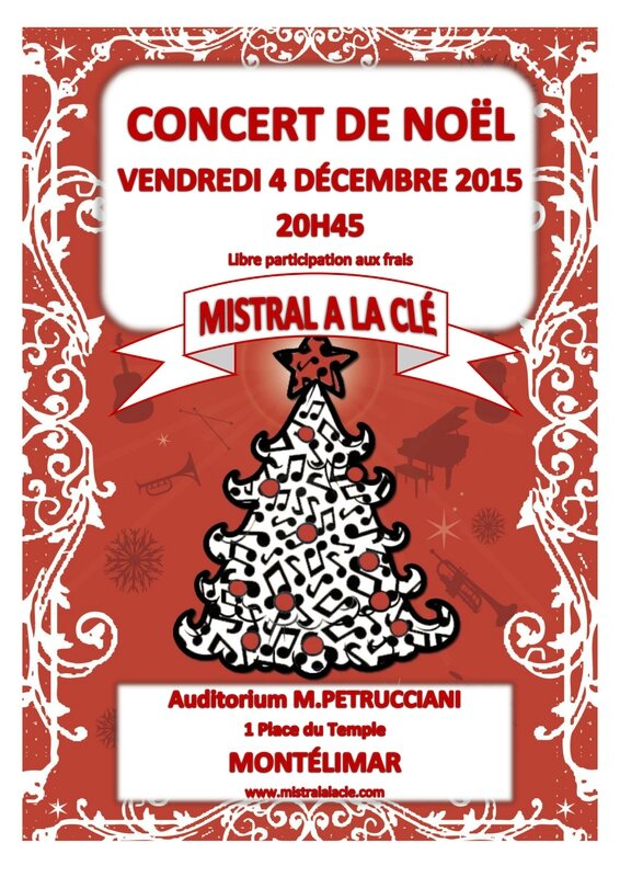 CONCERT MISTRAL A LA CLE NOEL 2015