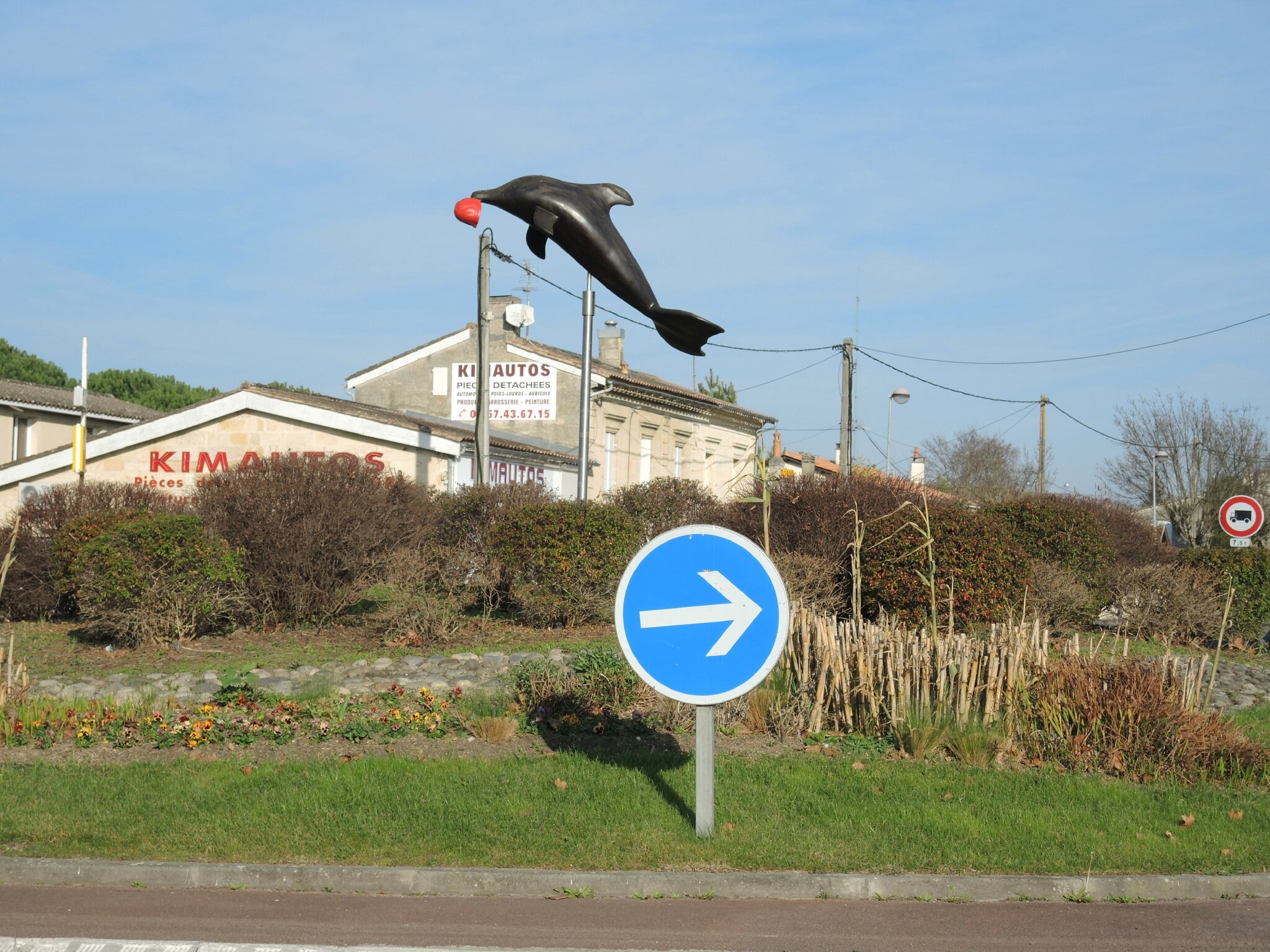 Saint-André-de-Cubzac, rond-point dauphin