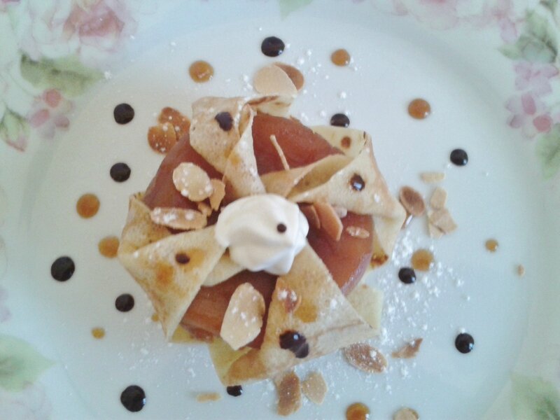 crêpes revisitées, crêpes aux pommes au four du chef Custos