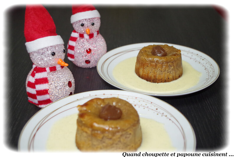 mini cheesecake à la crème de marron et crème anglaise-5303