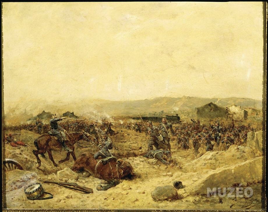 Beauquesne, le 12eme bataillon de chasseurs à Peltre