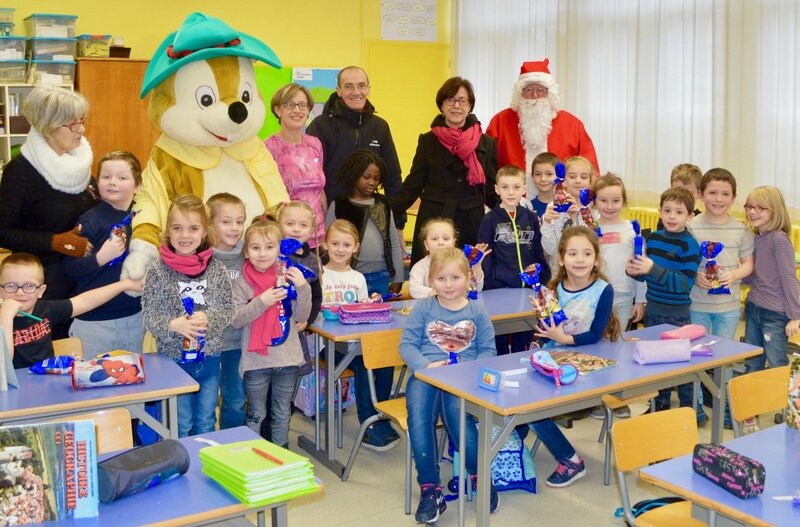 ÉCOLES 2017 VISITE DU PÈRE NOËL CLEMENCEAU