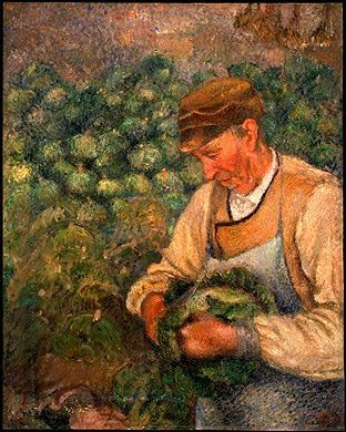 Camille-Pissaro-The-Gardener-Old-Peasant-with-Cabbage-c1890