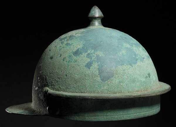 A Roman Hagenau-type bronze helmet, 1st half of the 1st century