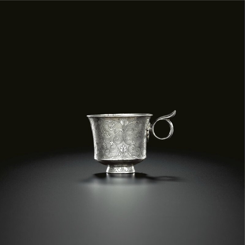 A very fine small silver cup, Tang dynasty, late 7th-early 8th century