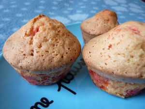 recettes dessert Muffins choco pralines roses.