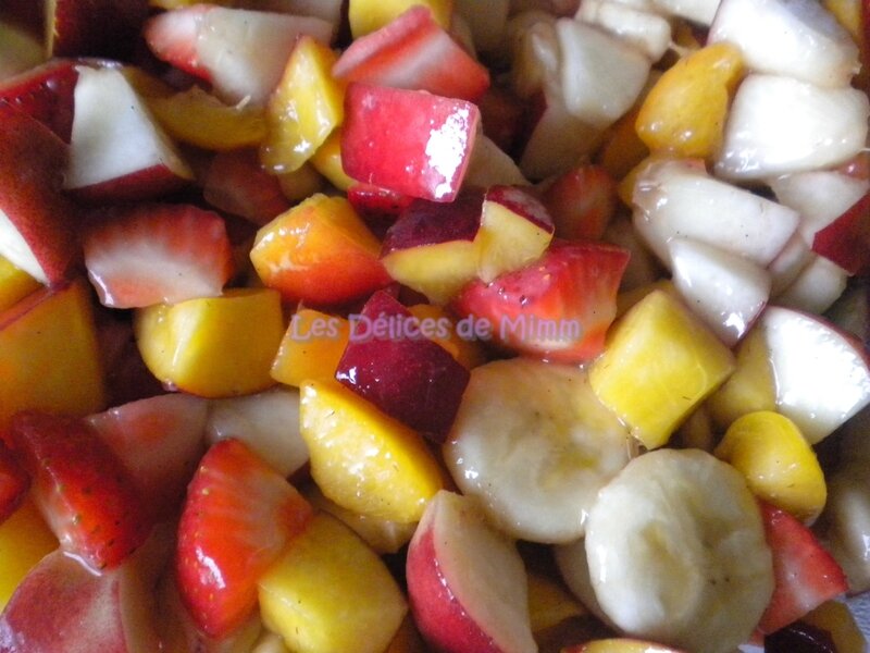 Salade de fruits d’été au sirop parfumé 2