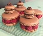 Macaron chocolat framboise