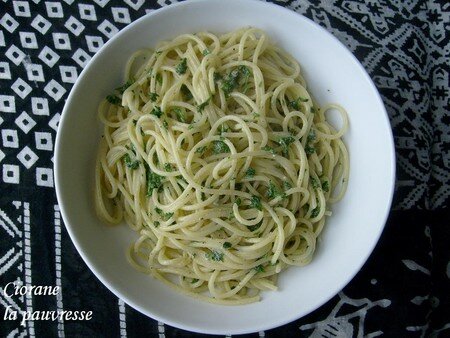 Pâtes à l’ail et au persil recettes Mise à lhonneur