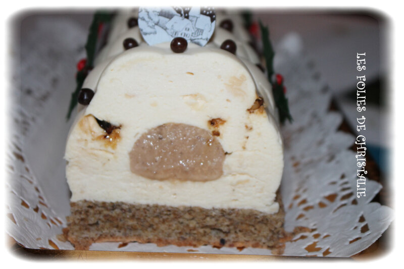 Bûche caramel noix 30