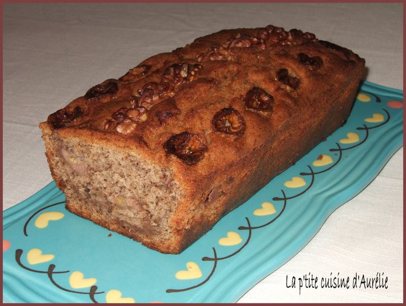 Cake bananes et noix recettes dessert Cake aux bananes séchées et à la noix de coco