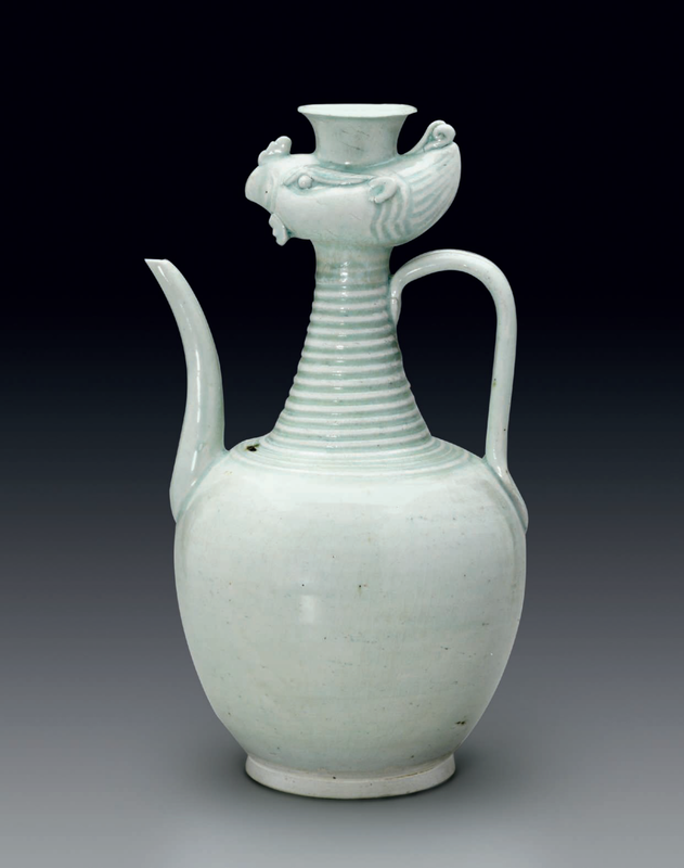 A very rare carved Qingbai 'Phoenix' ewer, Southern Song Dynasty (1127-1279)