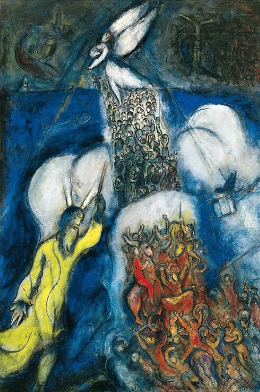 Chagall Traversée de la mer rouge