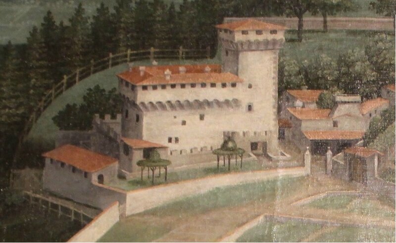 1599-1602 UTENS villa Trebbio de 1453 - detail
