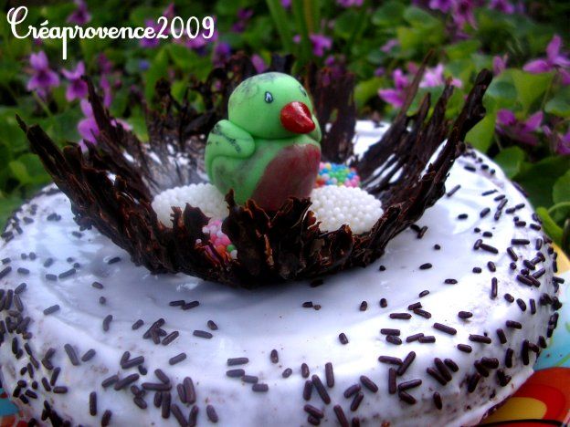 gateau nid d'oiseau