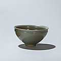 A fine <b>celadon</b> glazed Longquan bowl, Northern Song dynasty (960-1127)