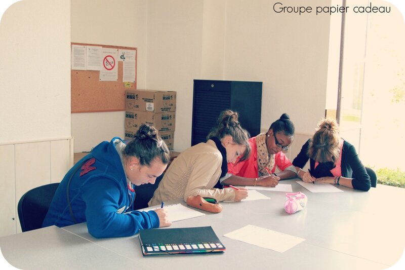 Groupe papier cadeau